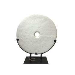 Dekoracja Ozdoba koło betonowe Mystic Biała 50cm